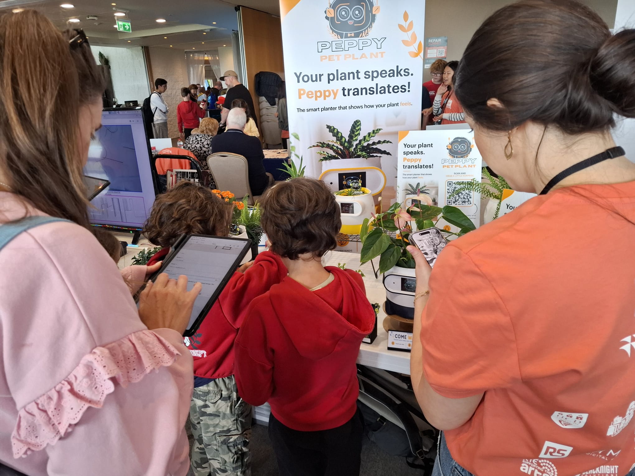 Visitors discovering Peppy at Dublin Maker 2026