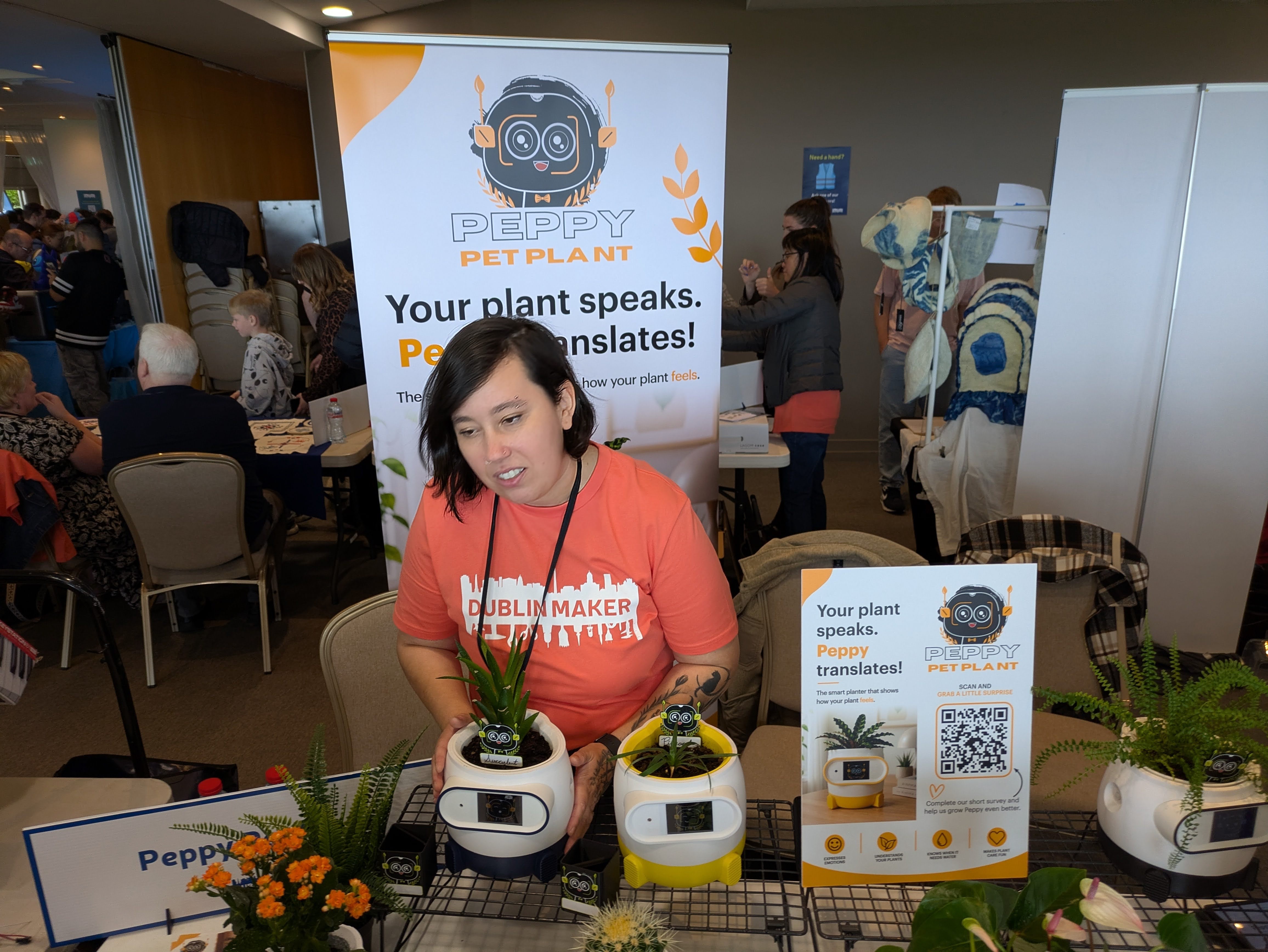 Busy Peppy Pet Plant stand at Dublin Maker 2026