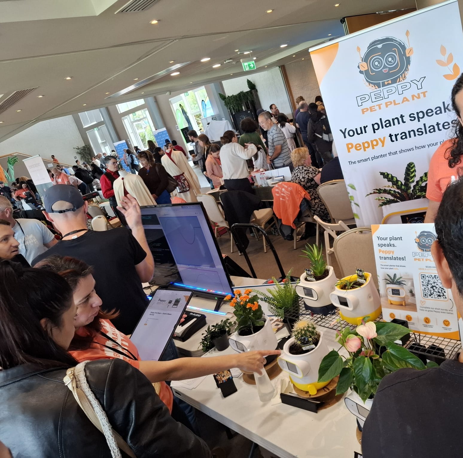 Peppy Pet Plant team and event moment at Dublin Maker 2026